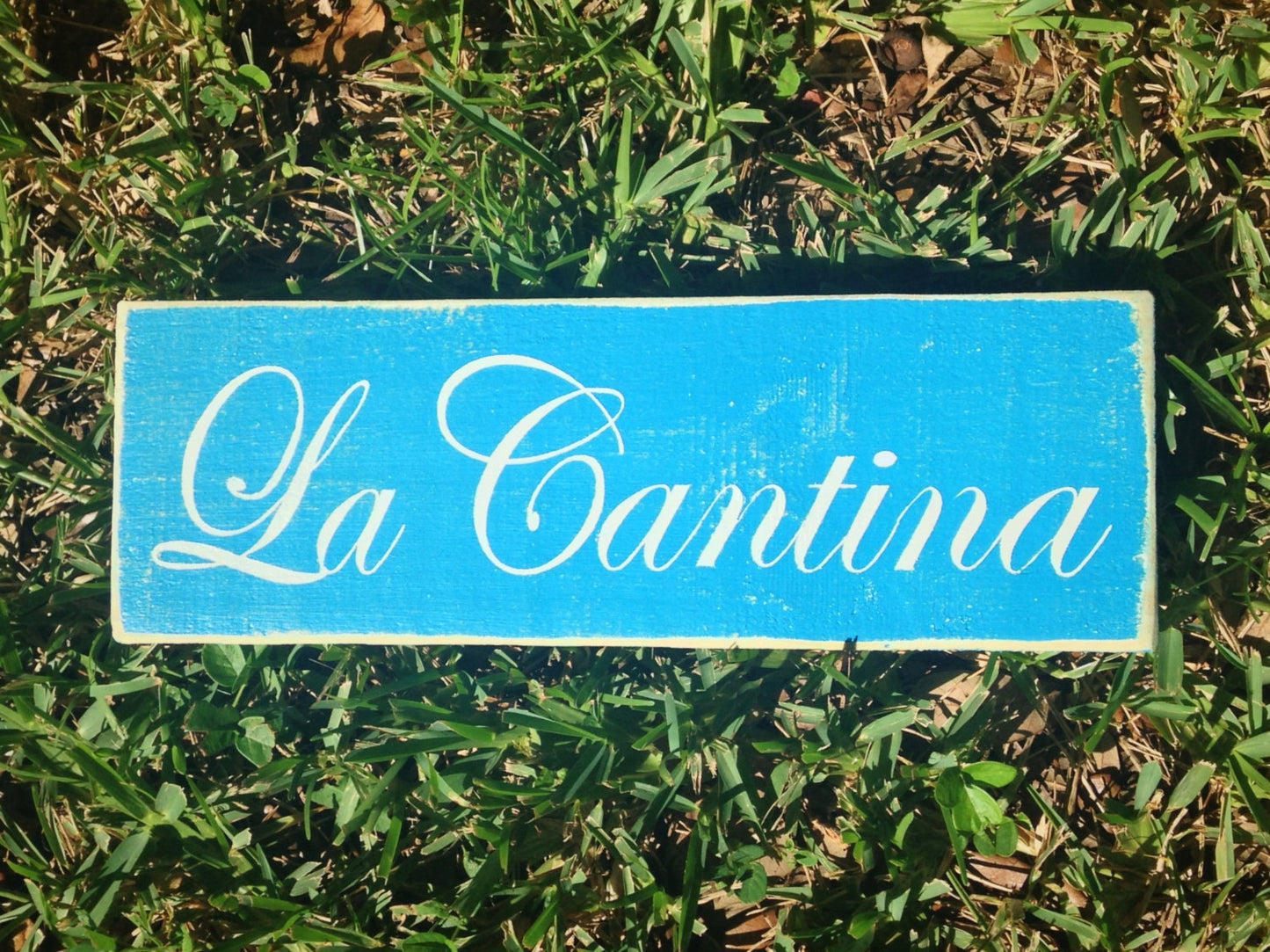 14x6 La Cantina Wood Bar Canteen Spanish Sign