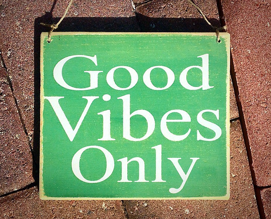 8x8 Good Vibes Only Wood Sign