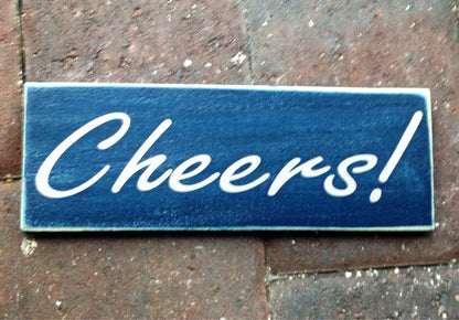 Cheers Custom Wooden Happy Hour Sign