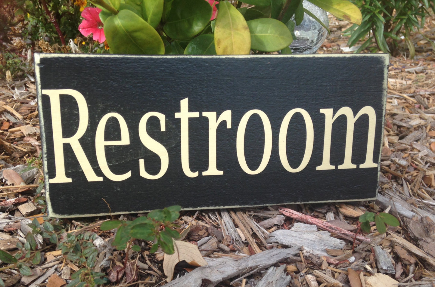 14x8 Restroom Wood Bathroom Restroom Sign