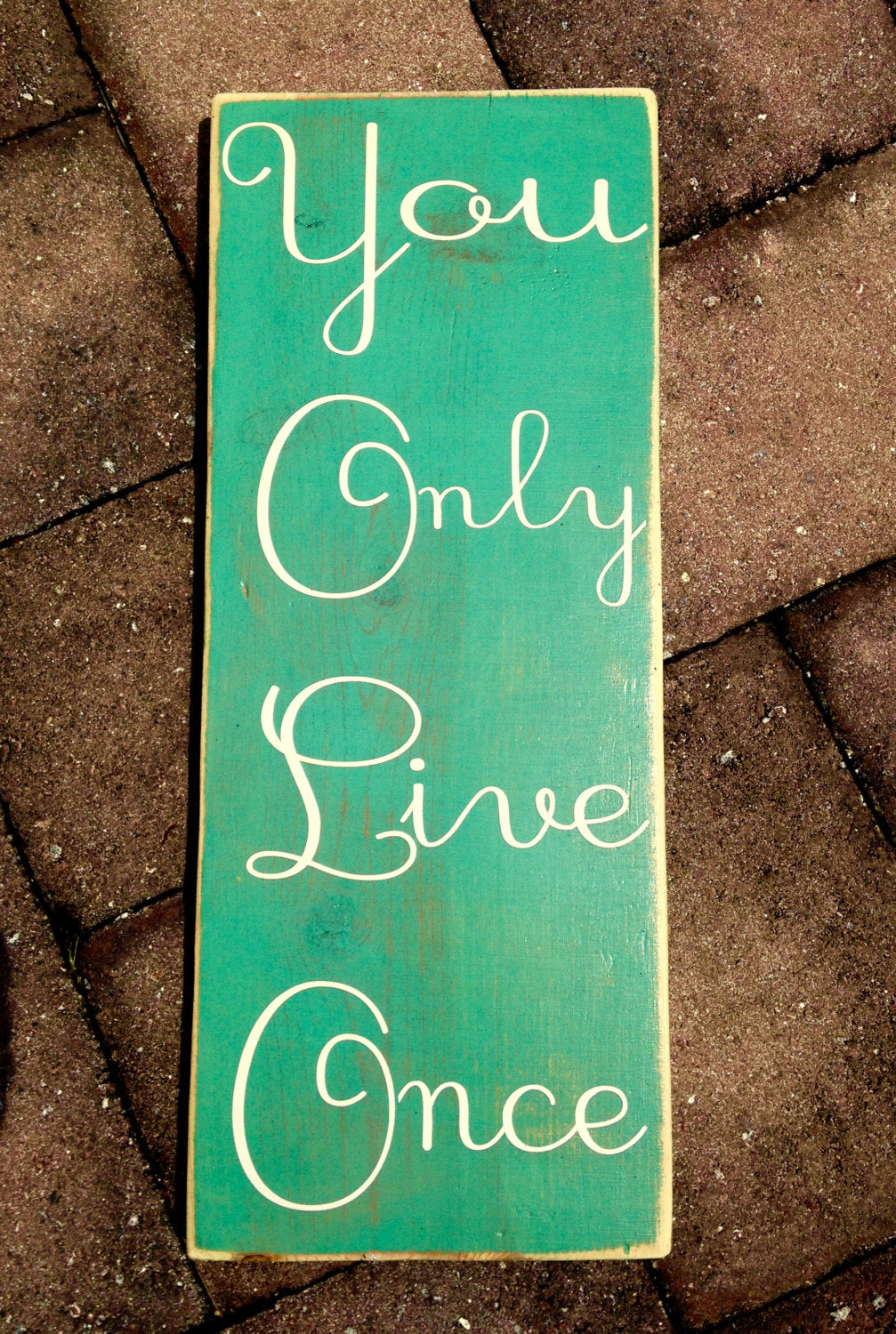 18x8 YOLO Wood You Only Live Once Sign