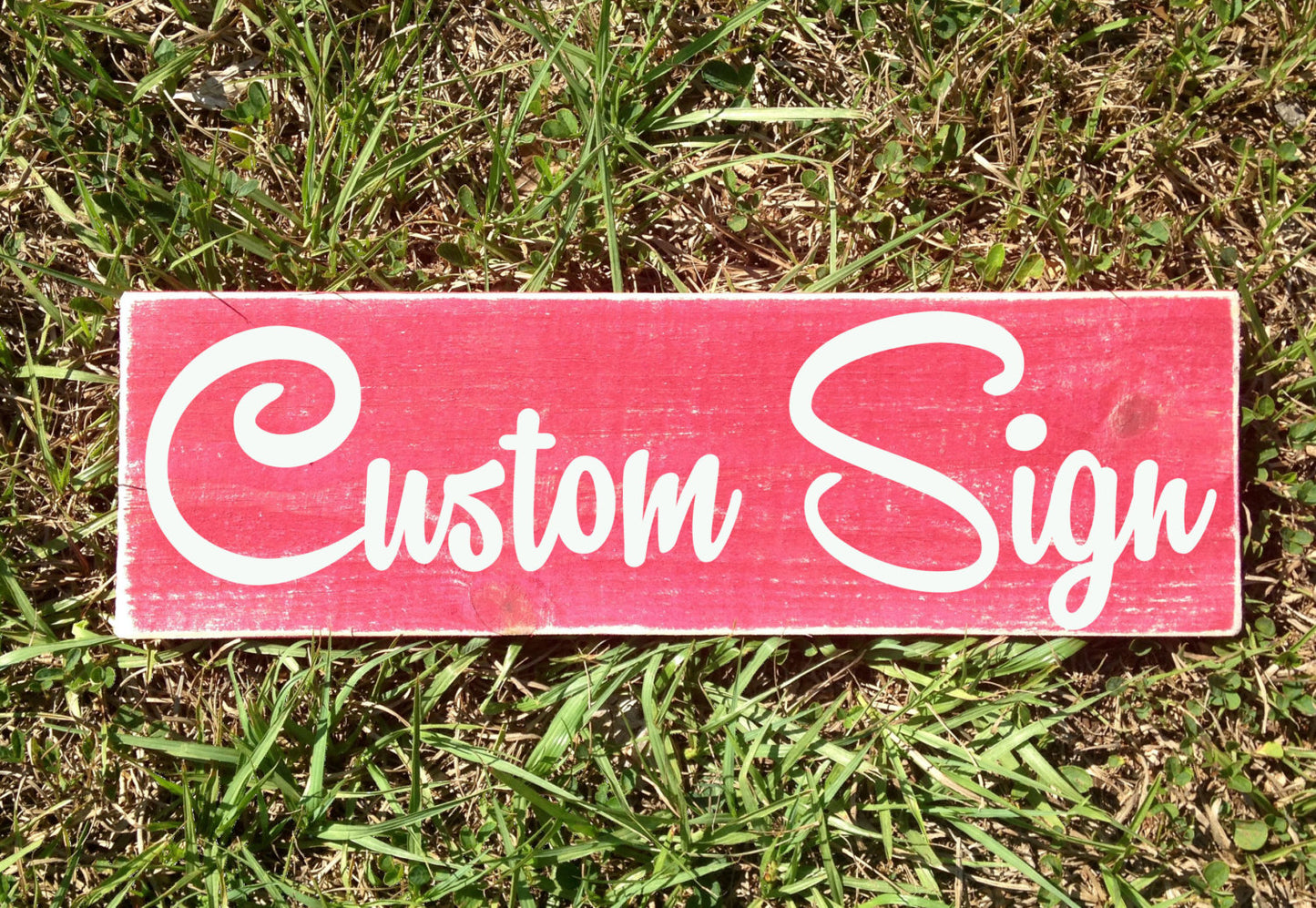 12x4 Custom Choice Wording Wood Sign
