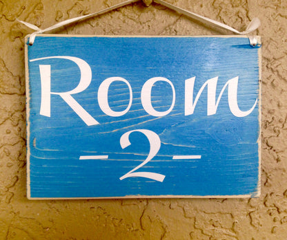 10x8 Room Number Wood Business Spa Clinic Sign