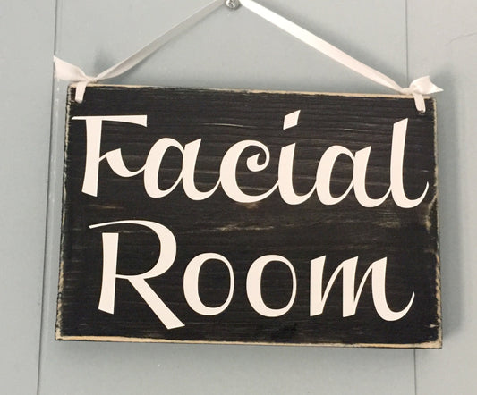 8x6 Facial Room Wood Spa Service Sign