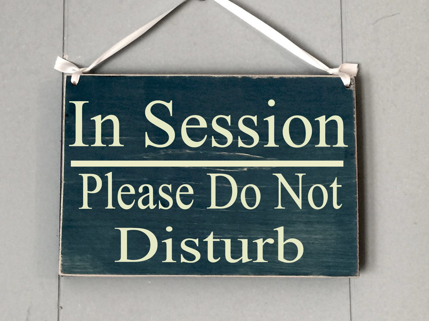 8x6 In Session Welcome Wood Sign