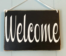 Load image into Gallery viewer, 8x6 Welcome In Session Wood Sign