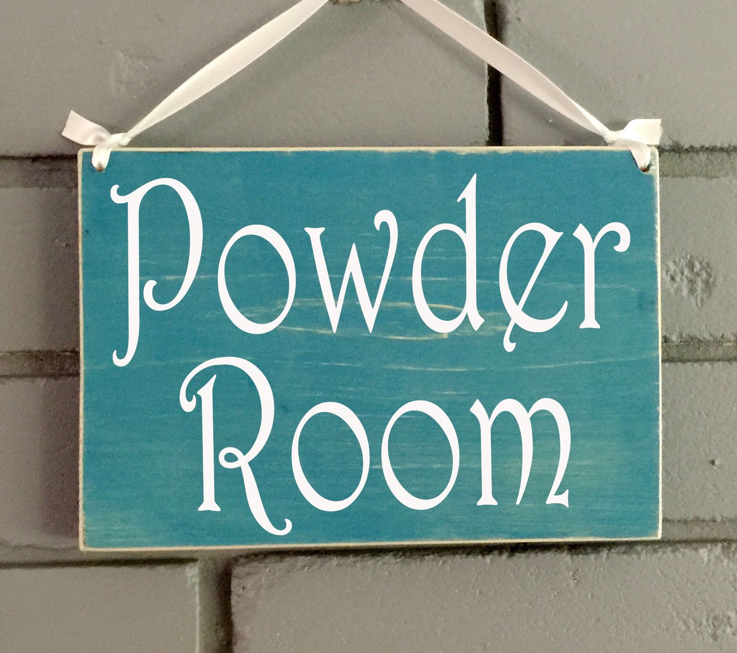 8x6 Powder Room Wood Sign