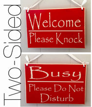 Load image into Gallery viewer, 8x6 Welcome Busy Wood Sign