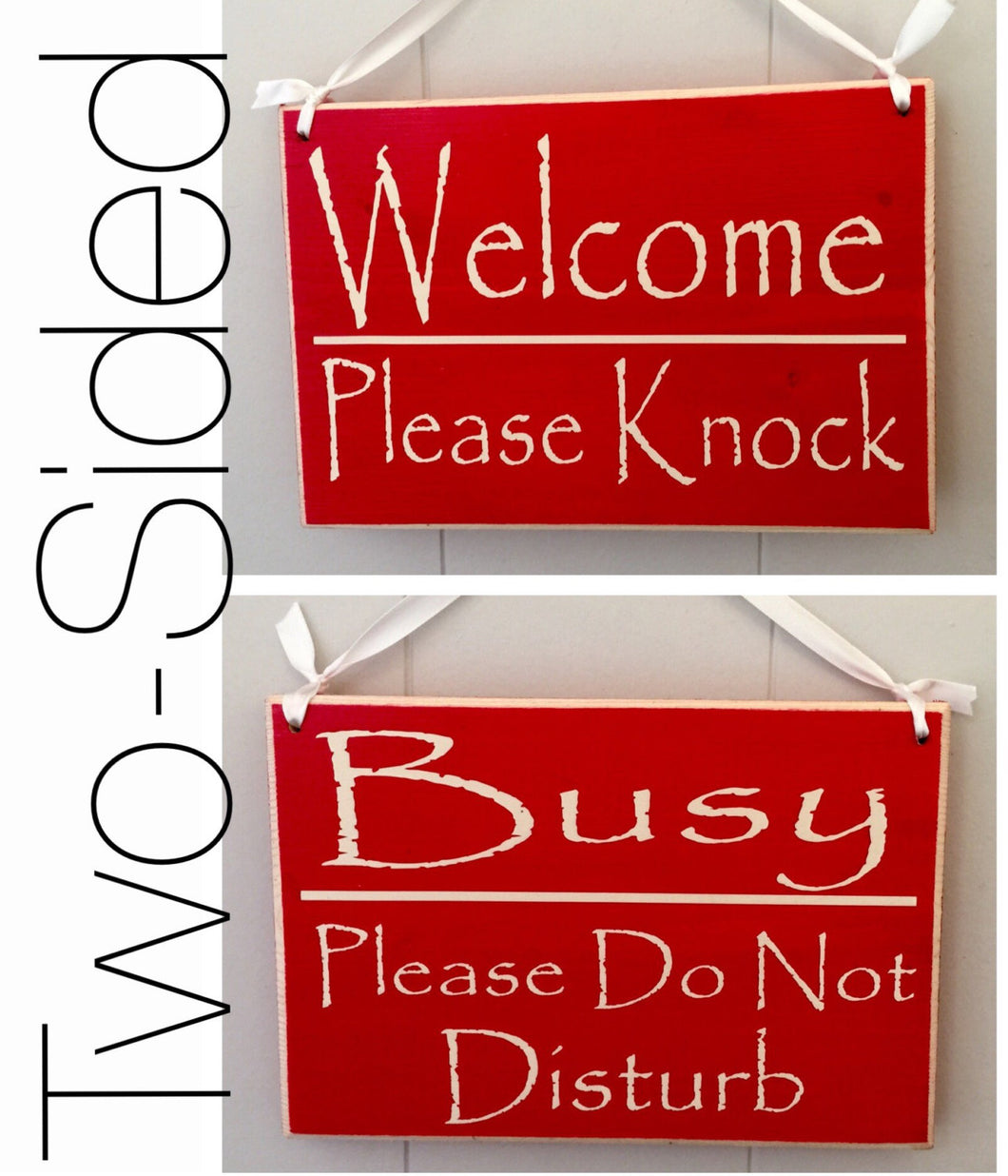 8x6 Welcome Busy Wood Sign