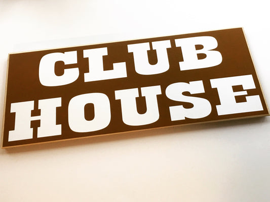 18x8 Clubhouse Wood Man Cave Children Kids Sign