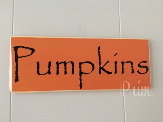 10x4 Pumpkins Wood Fall Harvest Autumn Sign