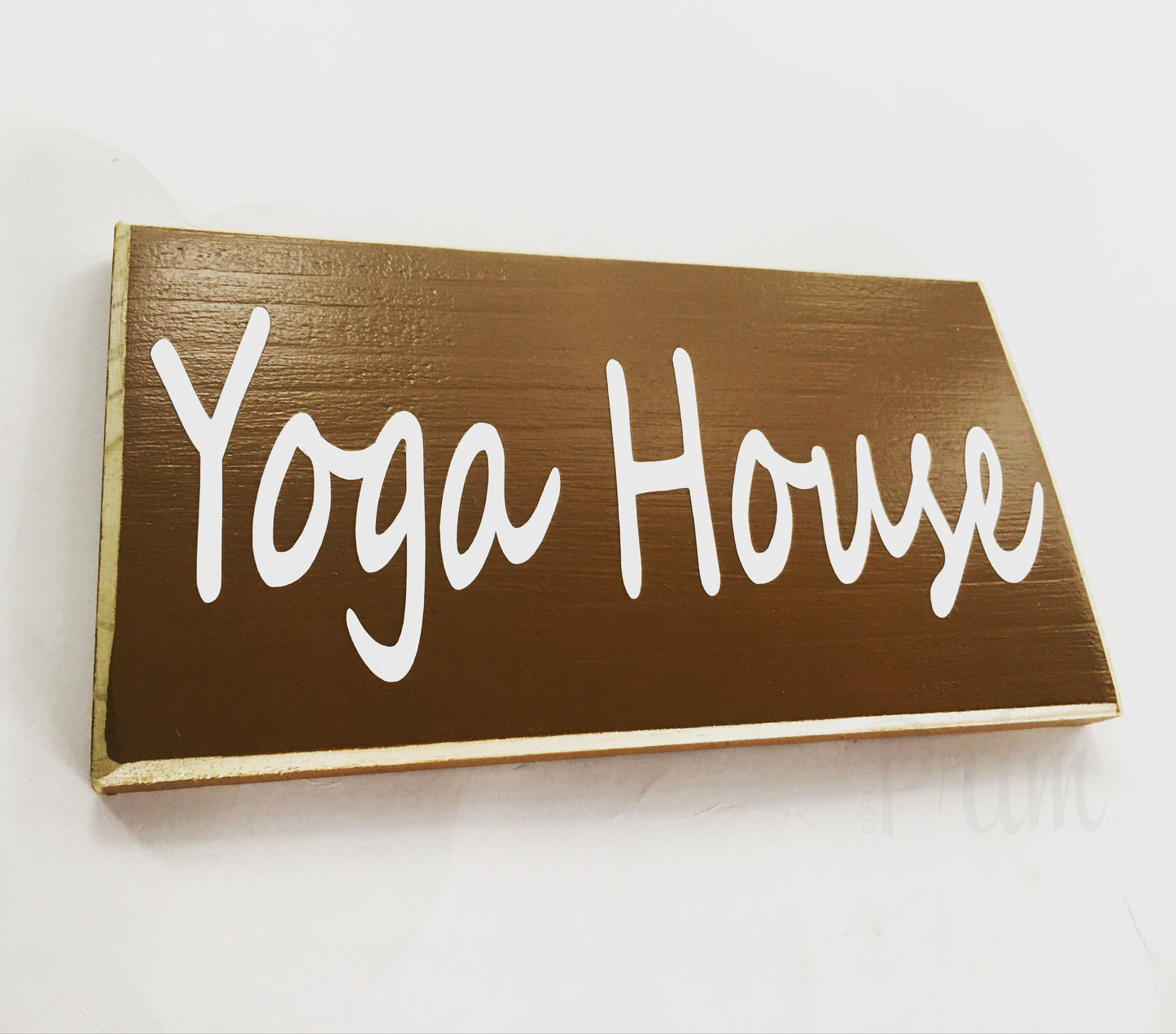 Yoga House Custom Wood Ohm Namaste Meditation Studio Sign