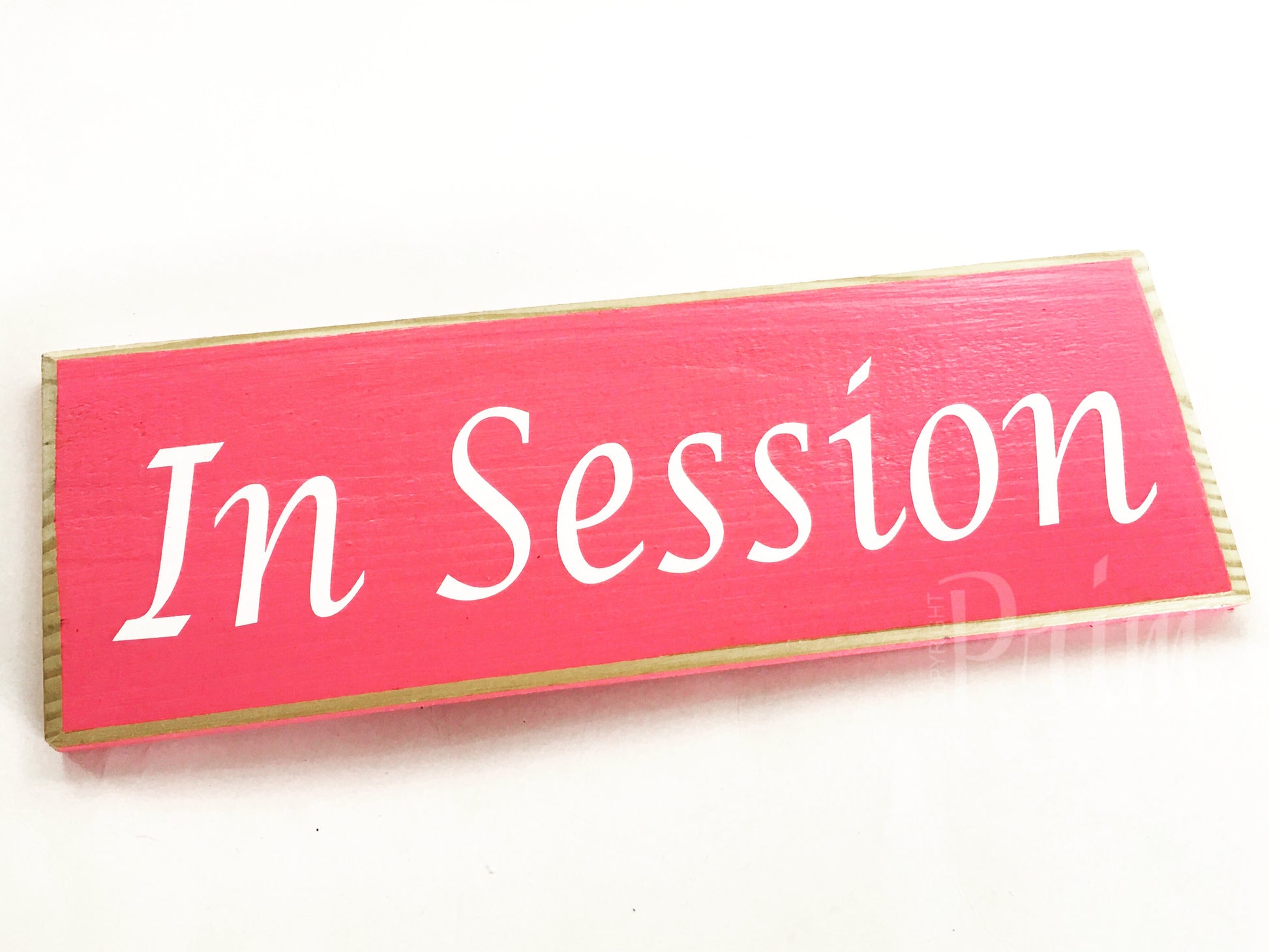 12x4 In Session Custom Wood Sign In Progress Meeting Spa Service Business Office Shhh Please Do Not Disturb Door Plaque 
