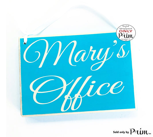 8x6 Personalized Custom Name Office Wood Sign | Title Room Business Bed and Breakfast Church Meeting Staff Guest Door Plaque Hanger Designs by Prim
