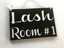 Load image into Gallery viewer, 8x6 Lash Room Number Spa Salon Extensions Treatment Wood Sign