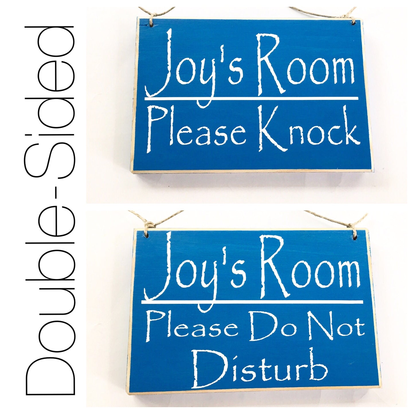 8x6 Custom Name Two Sided Welcome Personalized Please Do Not Disturb Children Kid Room
