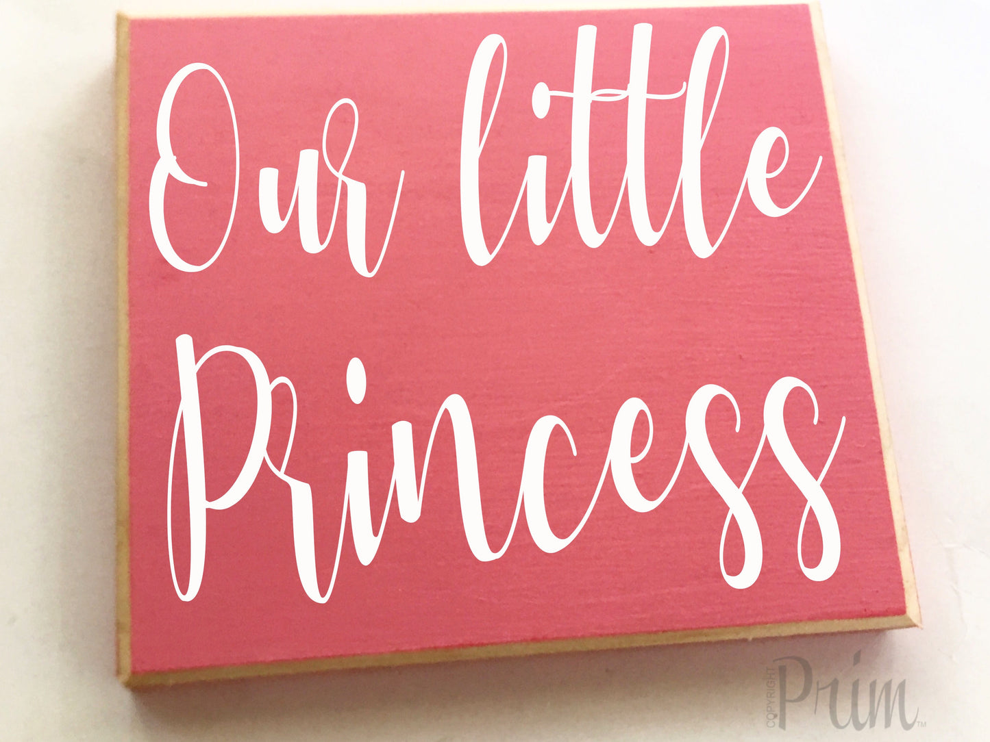 Our Little Princess Baby Nursery Girls Room Custom Wood Sign