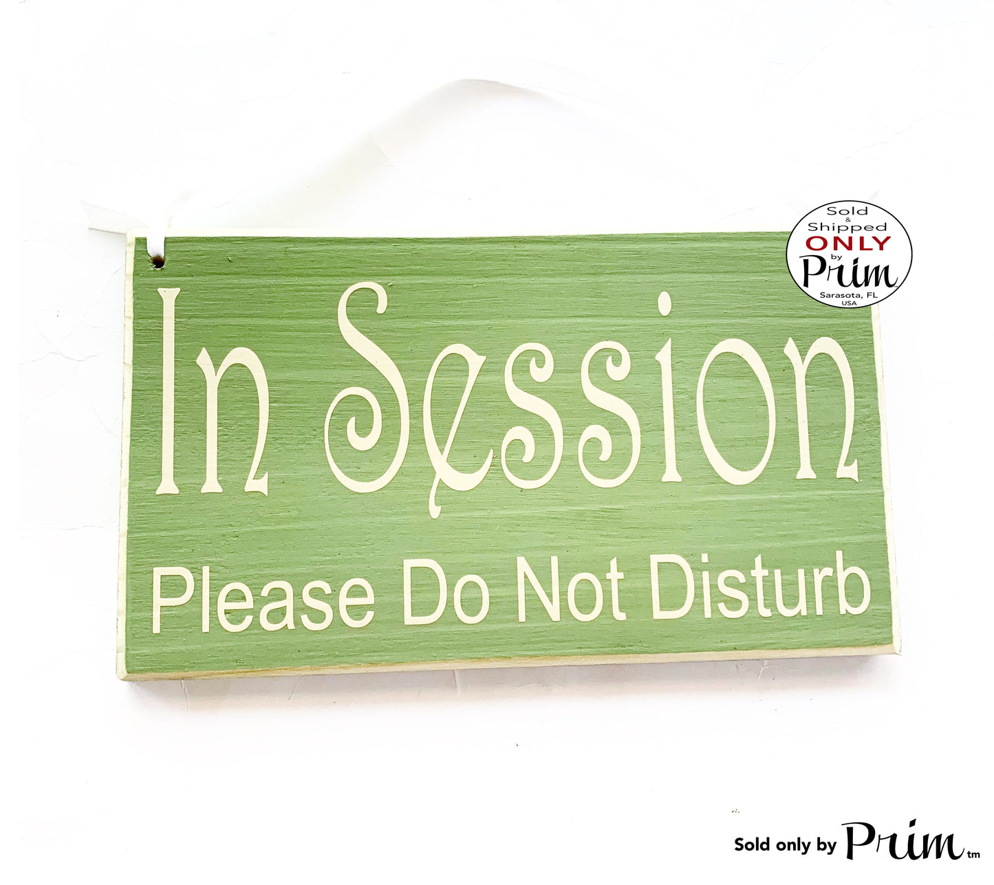 10x6 In Session Please Do Not Disturb Custom Wood Sign Counselor Therapist Progress Therapy Do Not Enter Private Meeting Door Plaque