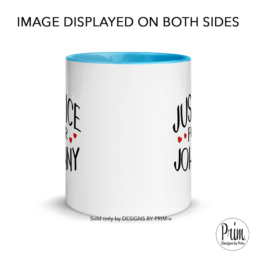Designs by Prim Justice For Johnny 11 Ounce Ceramic Mug | Johnny Depp Trial Social Mega Pint Amber Good Humor Coffee Tea Cup