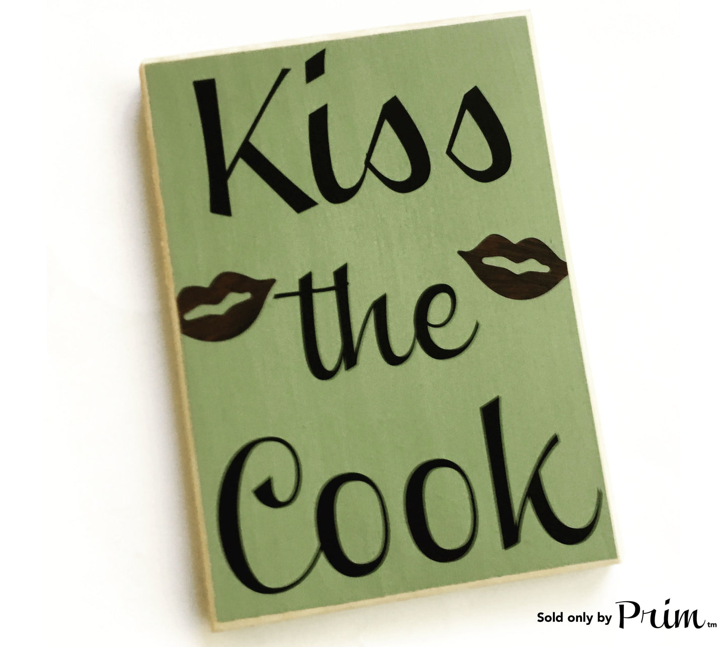 8x12 Kiss The Cook Custom Wood Sign Kitchen Funny Humor I Kiss Better Than I Cook Dinner Breakfast Eat Plaque 