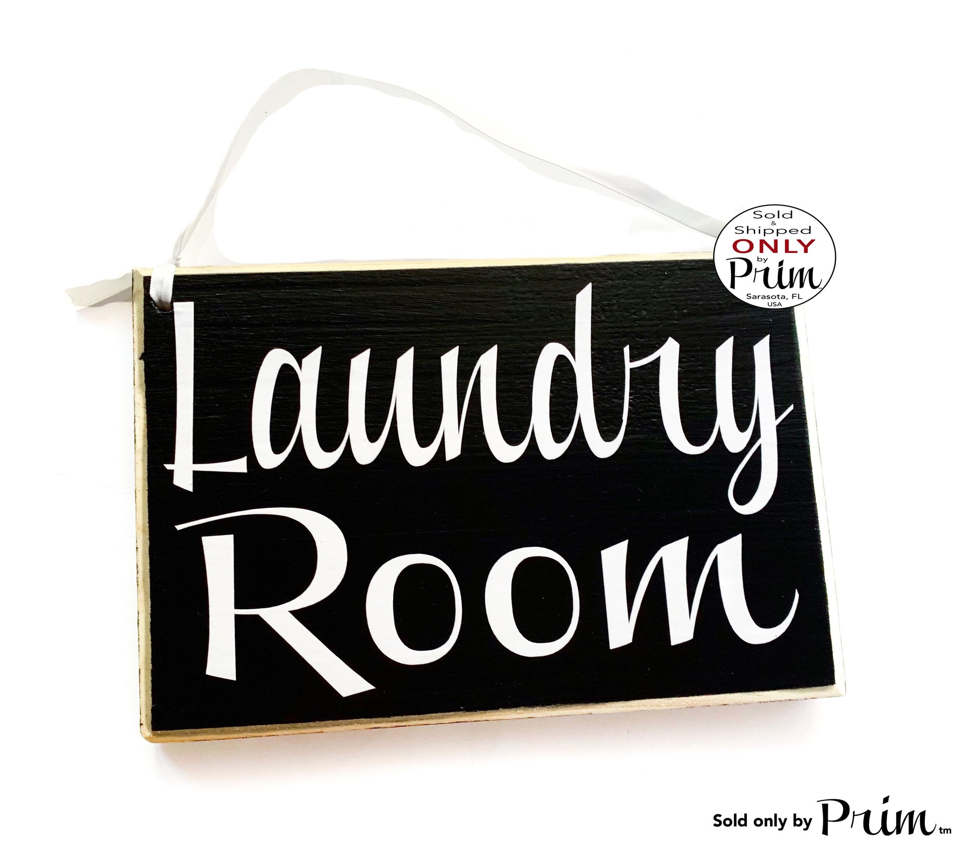 8x6 Laundry Room Custom Wood Sign | Washroom Wash Rinse Wall Hanger Door Plaque
