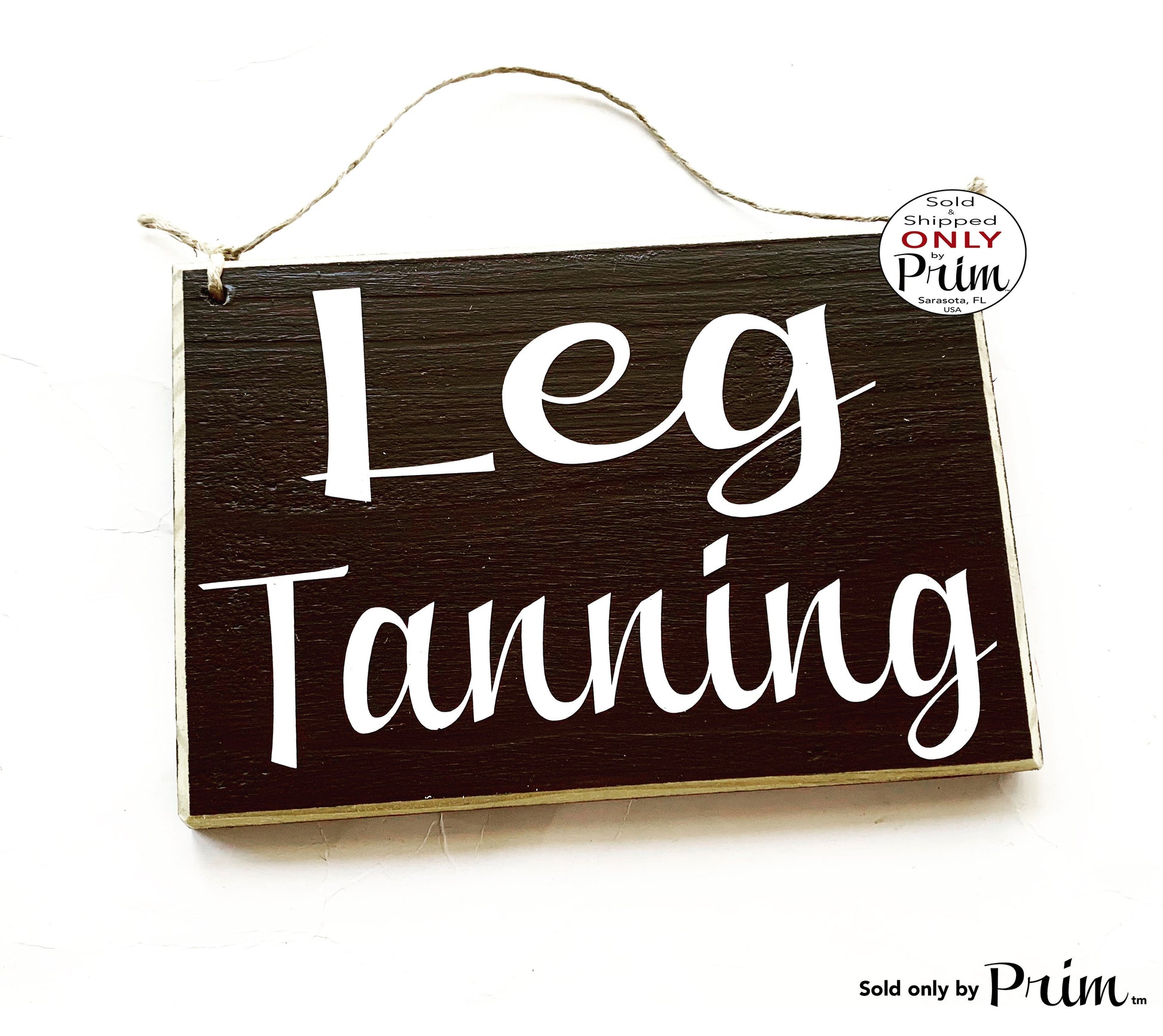 8x6 Leg Tanning Custom Wood Sign | Spray Spa Do Not Disturb Airbrush Sunless Tan Salon Bed Wall Hanger Decor Door Wall Plaque Hanger