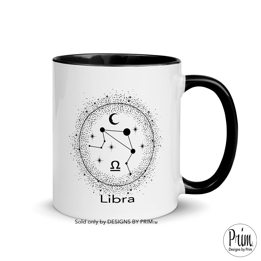 Designs by Prim Libra Constellation Zodiac 11 Ounce Ceramic Mug | Astrology Horoscope 12 Months Birthday Gift Coffee Tea Cup