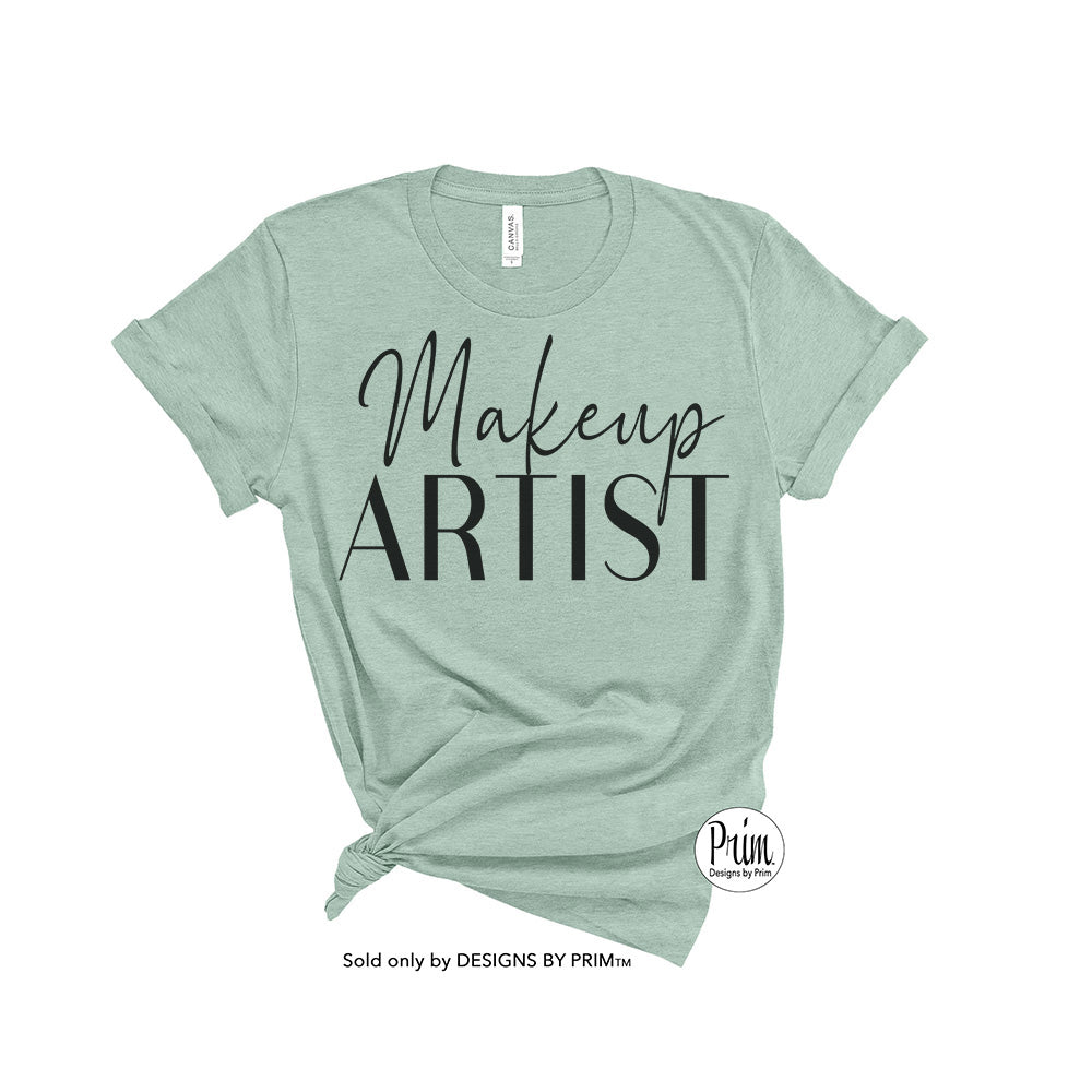 Designs by Prim Makeup Artist Soft Unisex T-Shirt | Make Up Facial Aesthetician Lashing Microneedling Glam Team Cosmetology Graphic Tee Top