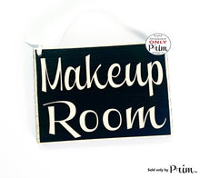 Load image into Gallery viewer, 8x6 Makeup room Custom Wood Sign | Beauty In Progress Session Please Do Not Disturb Artist Studio Facial Eyebrow Lashes Salon Door Plaque Designs by Prim