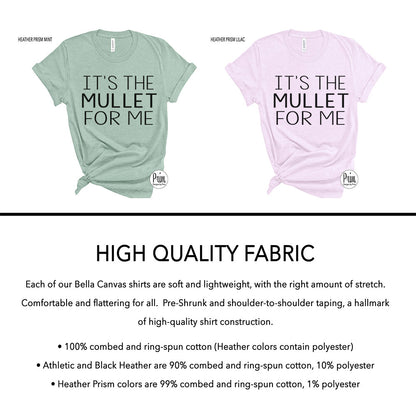 Designs by Prim It's The Mullet For Me Funny Concert Soft Unisex T-Shirt | I'ma Need Some Whiskey Glasses Wallen Wasted Country Music Tickets Event Top