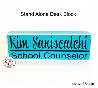 10x4 Desk Name Block Title Office Business Nurse Sign Job Title
