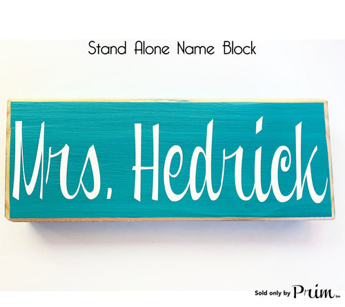 10x4 Desk Name Block Plate Sign Teacher School Office Business Counselor Therapist Nurse Doctor Physician Name Custom Stand Alone Wood Block