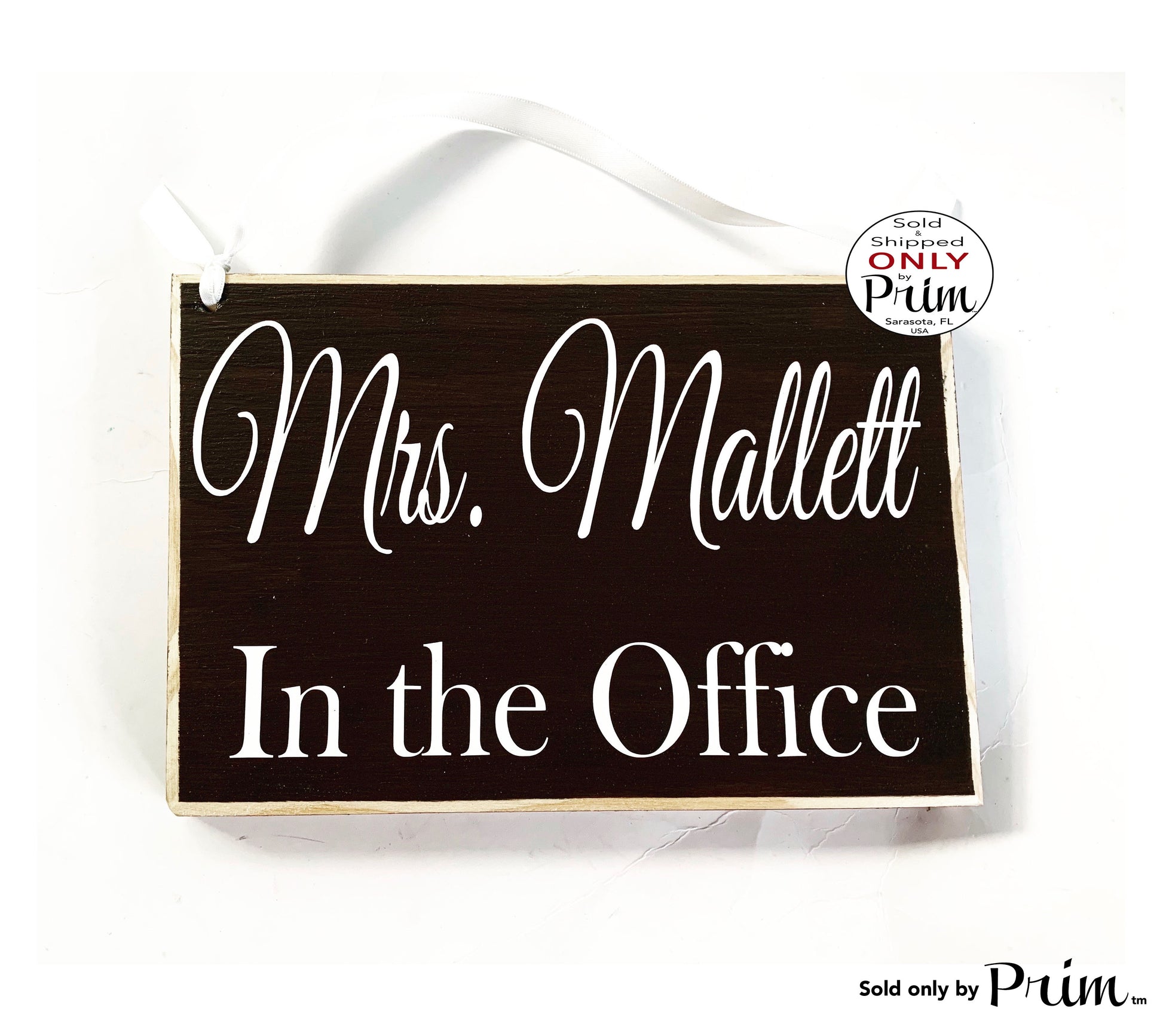 8x6 Custom Name ADD NAME Please Do Not Disturb Welcome Two Sided Custom Wood Sign Teacher Counselor School In The Office Out Open Closed 