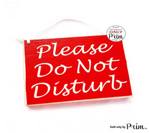 8x6 Please Do Not Disturb Custom Wood | In Session Progress Meeting Spa Salon Office Business Private Wall Decor Door Hanger Plaque
