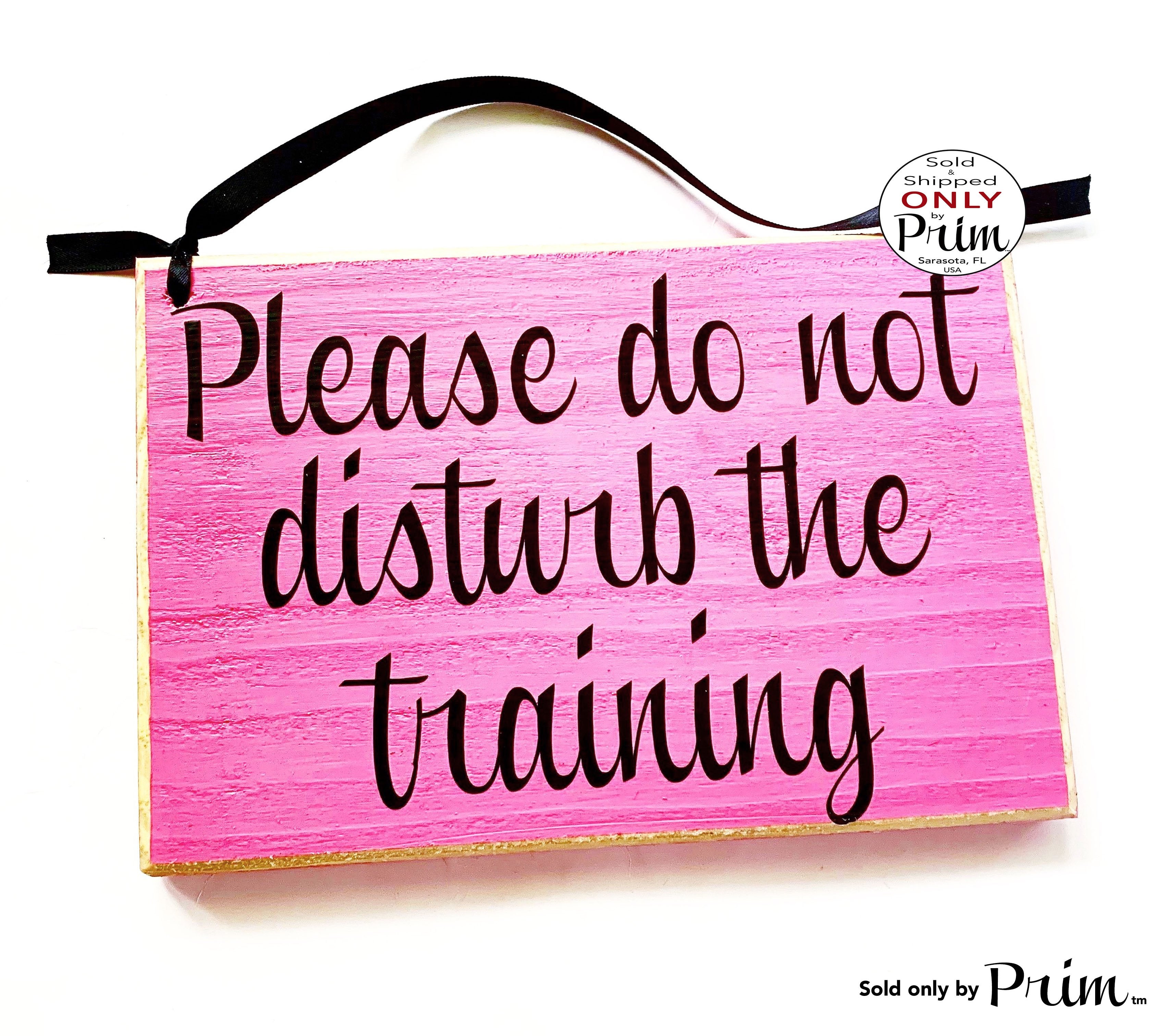 8x6 Please Do Not Disturb The Training Custom Wood Sign – Designs by Prim