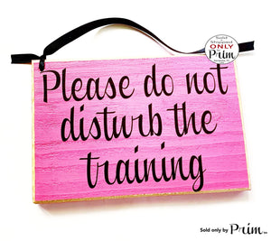 8x6 Please Do Not Disturb the Training Custom Wood Sign In Session Progress Welcome In A Meeting Conference Office Orientation Door Plaque
