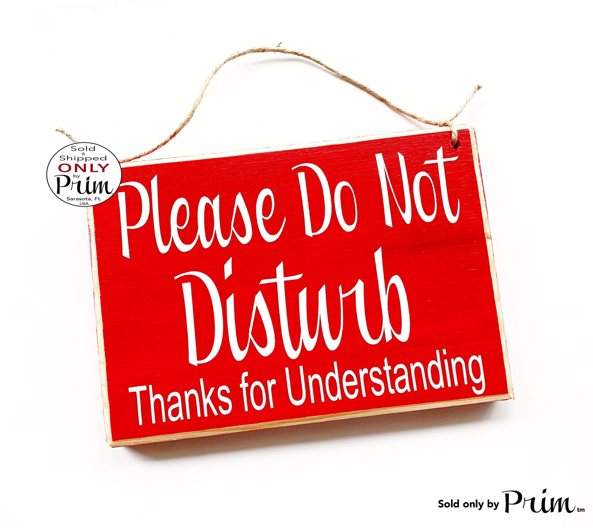 8x6 Please Do Not Disturb Thanks for Understanding Custom Wood Sign Counselor Progress Therapy Do Not Enter Private Meeting Door Plaque