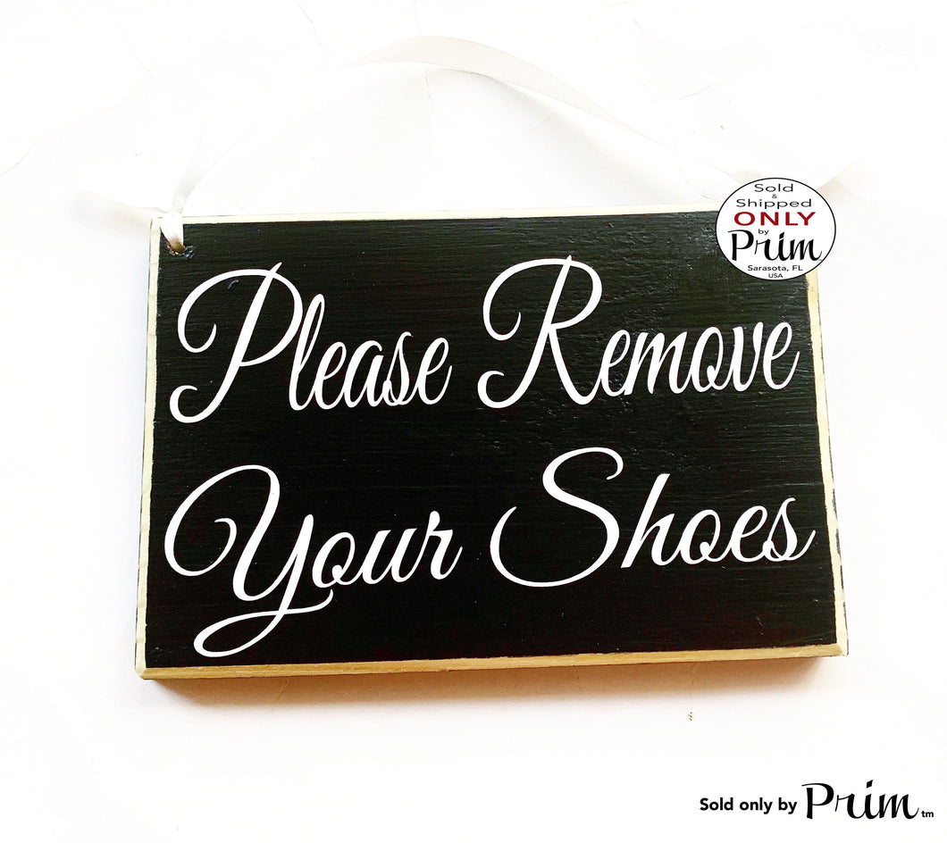 8x6 Please Remove Your Shoes Custom Wood Sign No Shoes Welcome Come On In Family Flip Flops Mud Room Boots Slippers Wall Door Plaque