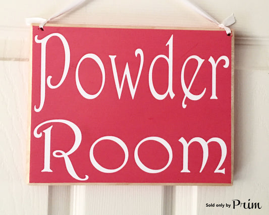 10x8 Powder Room Wood Restroom Bathroom Spa Bath Sign