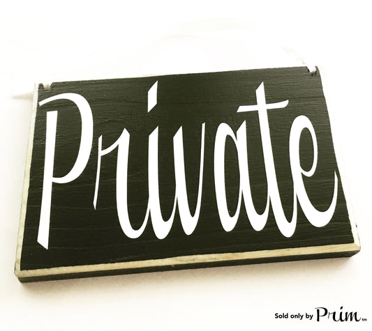 PRIVATE 8x6 Custom Wood Sign Office Salon Store Shop Employees Only Staff Do Not Enter No Entry