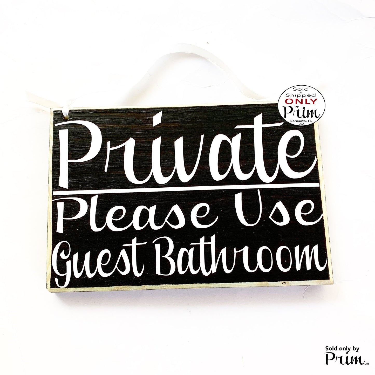 8x6 Private Please Use Guest Bathroom Custom Wood Sign bnb Bed and Breakfast Restroom WC Please Do Not Enter No Entry Wall Door Plaque 
