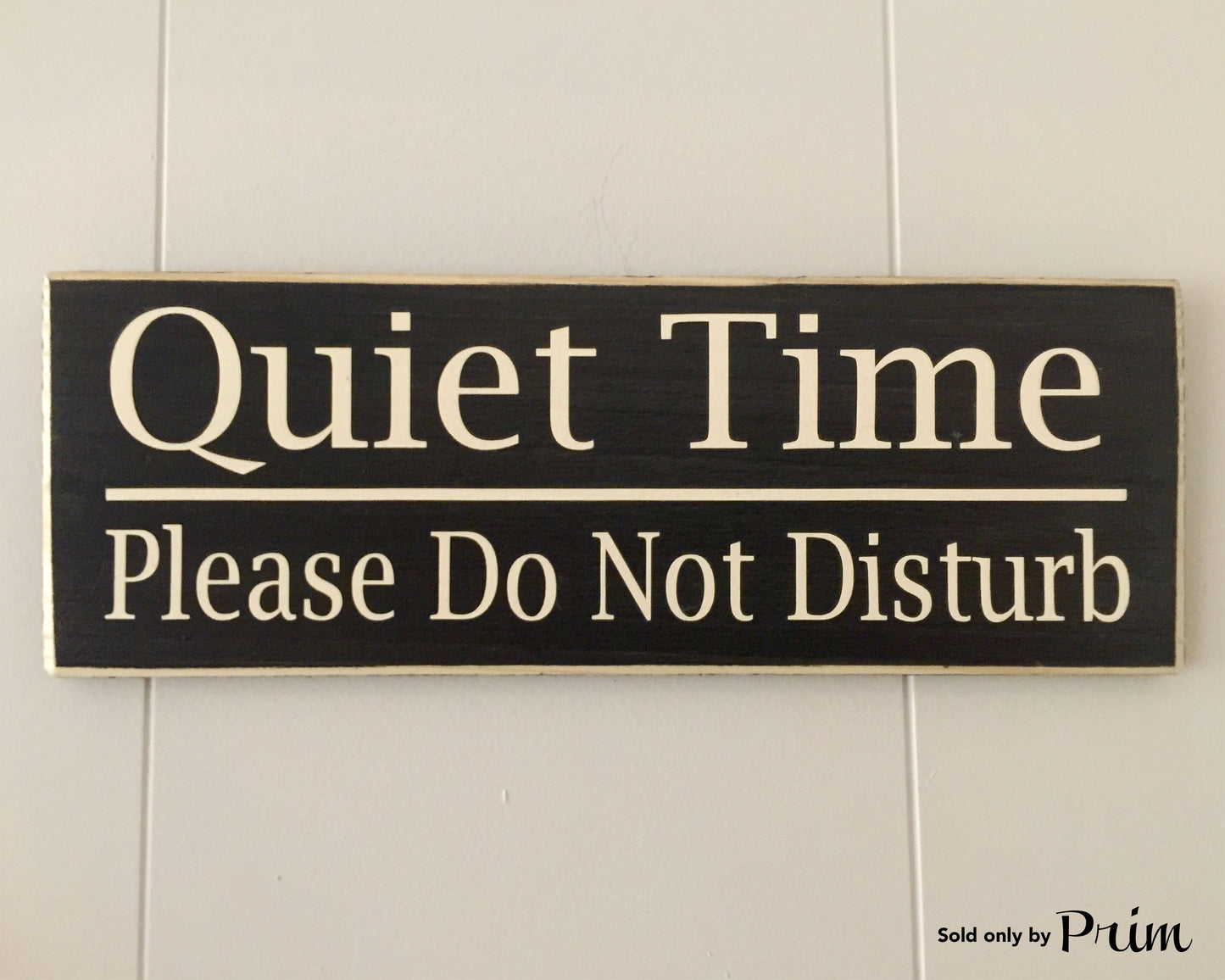 12x4 Quiet Time Do Not Disturb Wood Shhh Sign