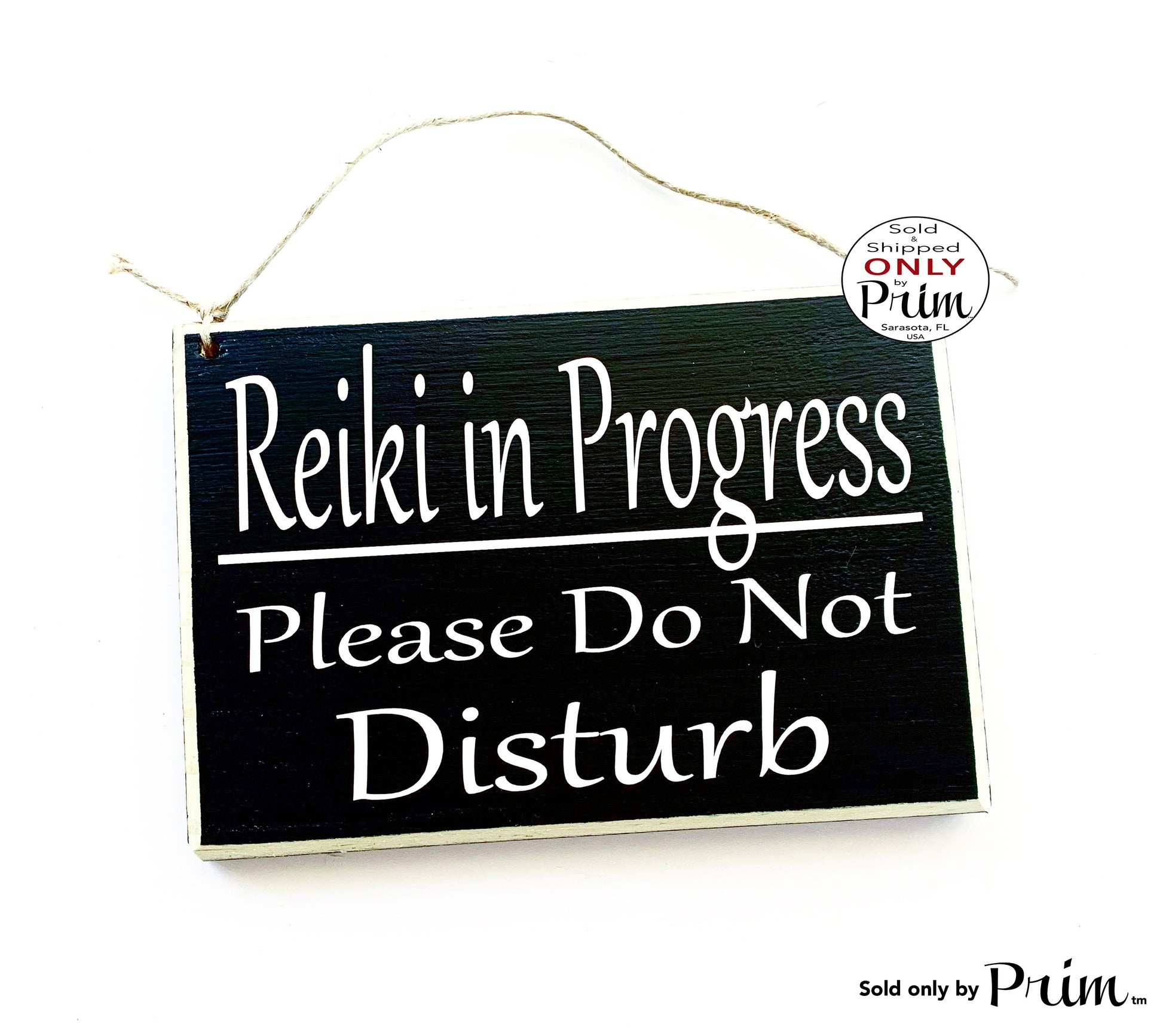 8x6 Reiki in Progress Please Do Not Disturb Custom Wood Sign Zen Den Namaste Therapy Meditation Healing Quiet Shhh Speak Softly Door Plaque Designs by Prim