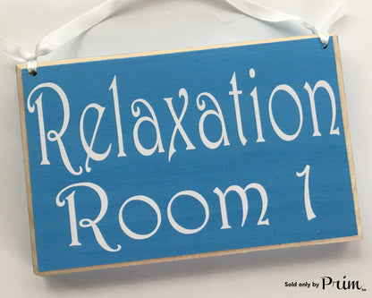 8x6 Relaxation Room Number (Choose Color) Custom Wood Sign Welcome Home Office Spa Reflexology Massage Meditation Waiting Room Patient Door
