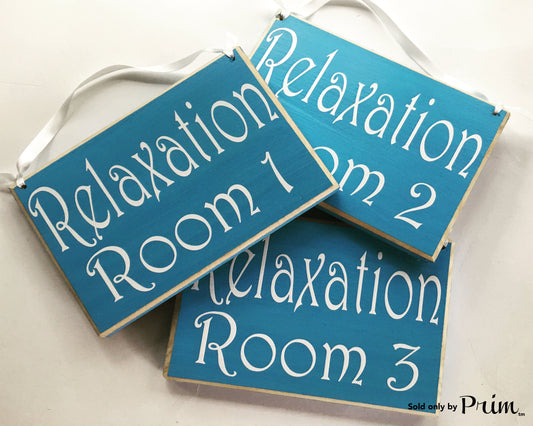 8x6 Relaxation Room Number (Choose Color) Custom Wood Sign Welcome Home Office Spa Reflexology Massage Meditation Waiting Room Patient Door