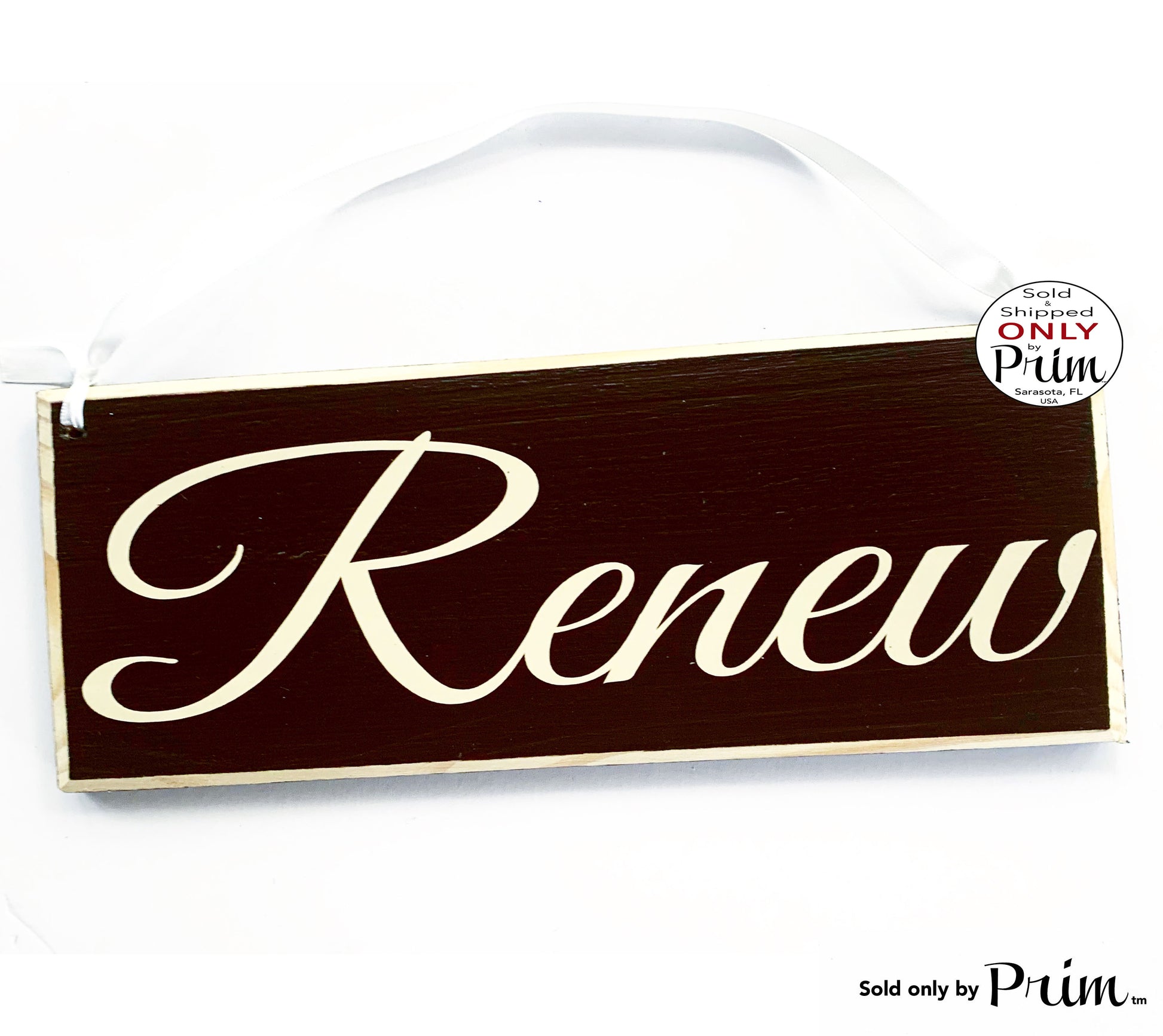 10x4 Renew Custom Wood Sign Refresh Relax Spa Relaxation Lounge Tranquility Massage Office Salon Quiet Please Soft Voices Shhh Plaques Designs by Prim