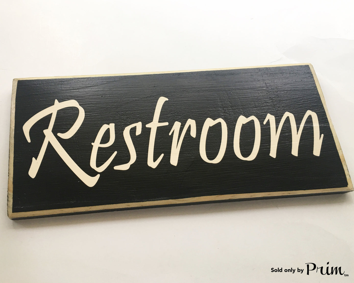 10x4 Restroom Wood Bathroom Bath Sign