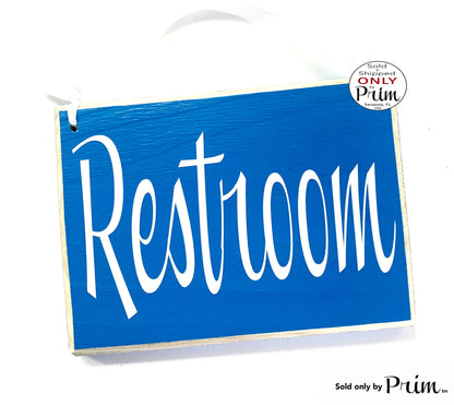 Set of 2 8x6 Restroom Handicap Symbol Custom Wood Signs | Business Facility His Hers Women Men Bathroom WC Restroom Office Door Plaque Designs by Prim