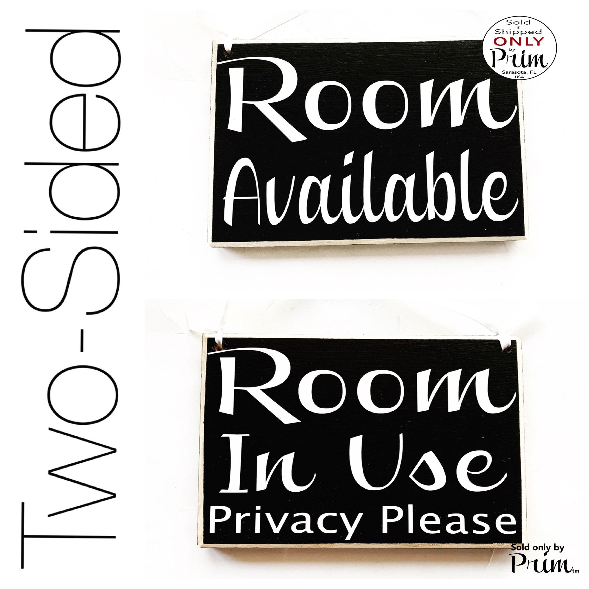 8x6 Room Available Room In Use Privacy Please Custom Wood Sign | Spa Salon Office Business No Entry Do Not Disturb In Session Door Plaque