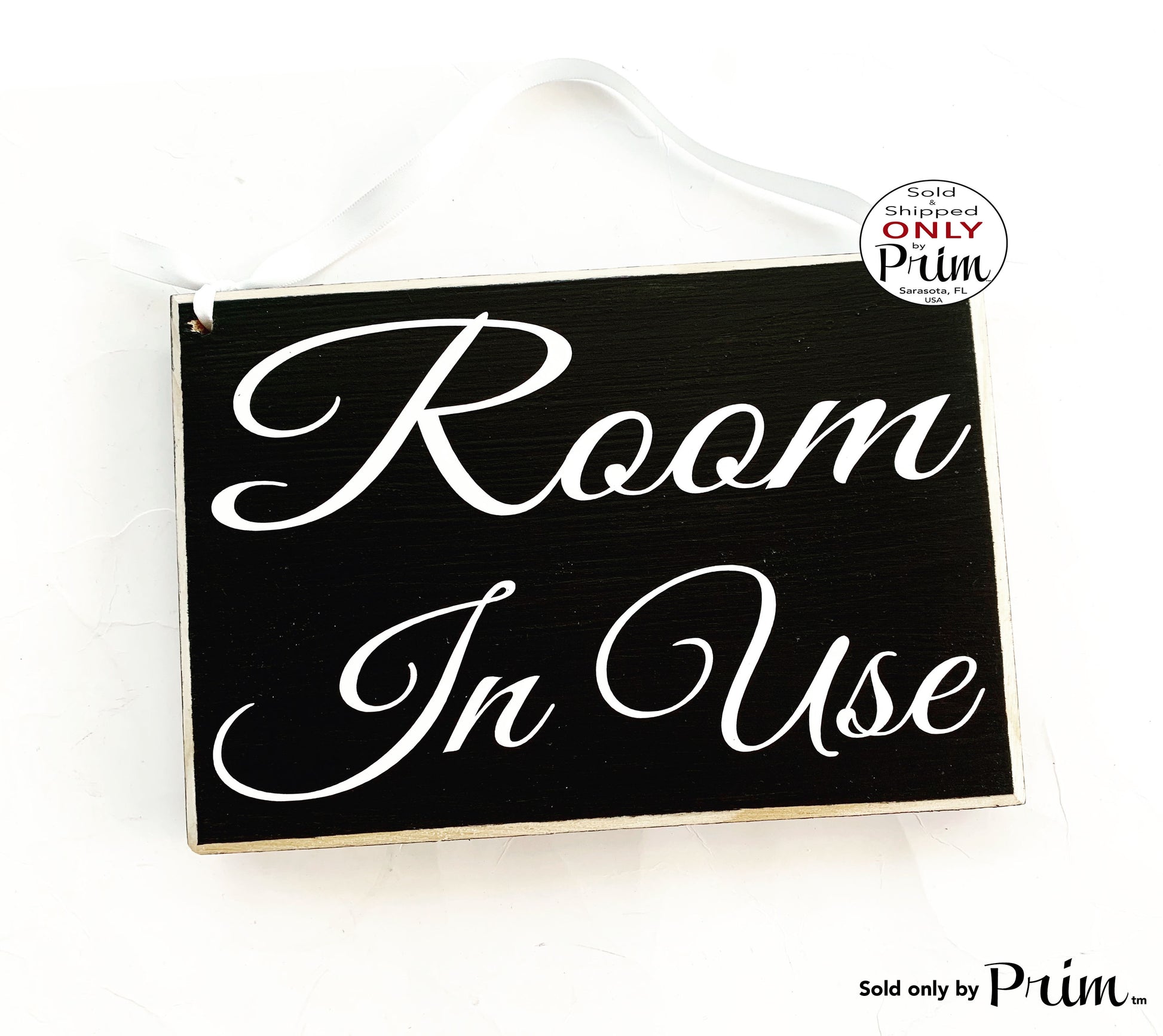 8x6 Room In Use Custom Wood Sign | Meeting In Session Conference Massage Spa Salon Please Do Not Disturb Wall Door Plaque Hanger